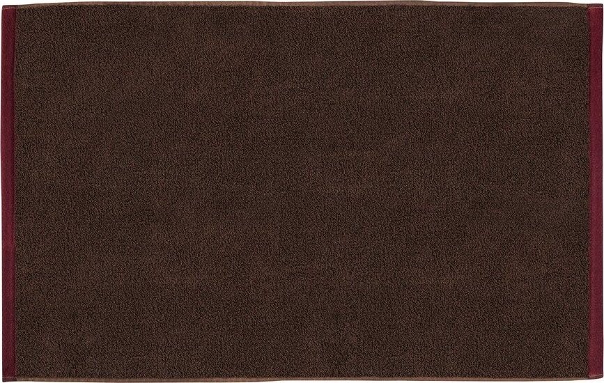 Hnědá koupelnová předložka z bio bavlny 50x80 cm Soft – Mette Ditmer Denmark
