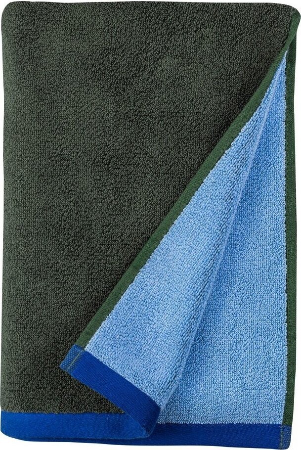 Tmavě zelený/modrý froté ručník z Bio bavlny 50x90 cm Soft – Mette Ditmer Denmark
