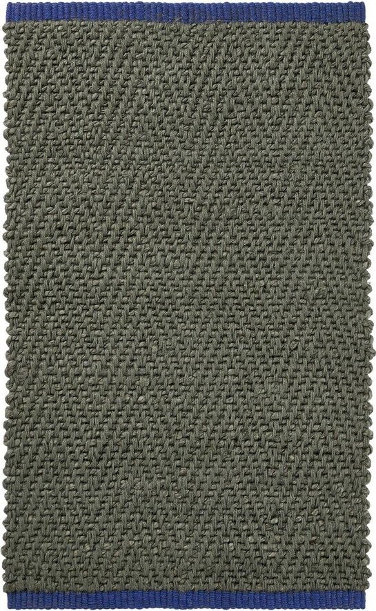 Tmavě zelený jutový koberec 50x80 cm Notes – Mette Ditmer Denmark