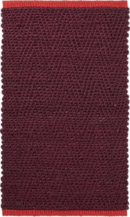 Vínový jutový koberec 50x80 cm Notes – Mette Ditmer Denmark