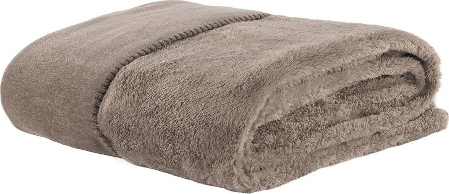 Taupe deka z mikroplyše 150x200 cm Tomo – Tiseco Home Studio