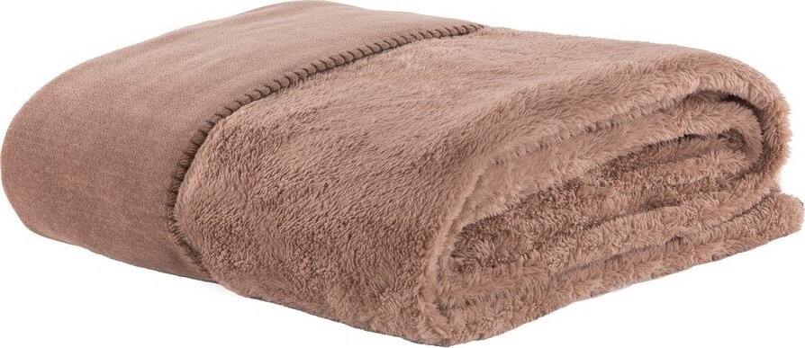 Hnědá deka z mikroplyše 150x200 cm Tomo – Tiseco Home Studio