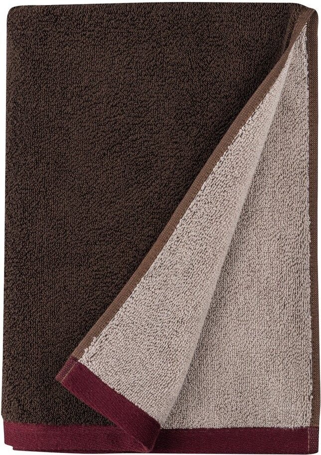 Hnědá froté osuška z Bio bavlny 70x133 cm Soft – Mette Ditmer Denmark