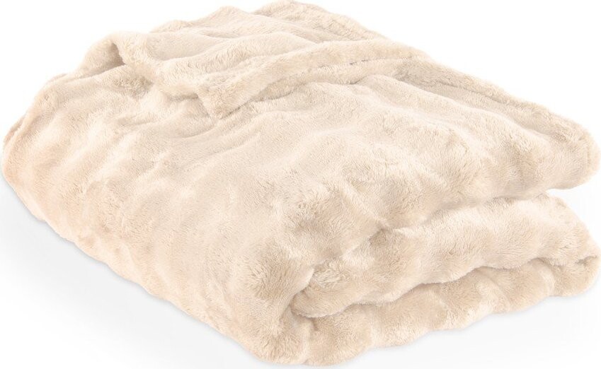 Slonovinová deka z mikroplyše 150x200 cm Wave – Tiseco Home Studio