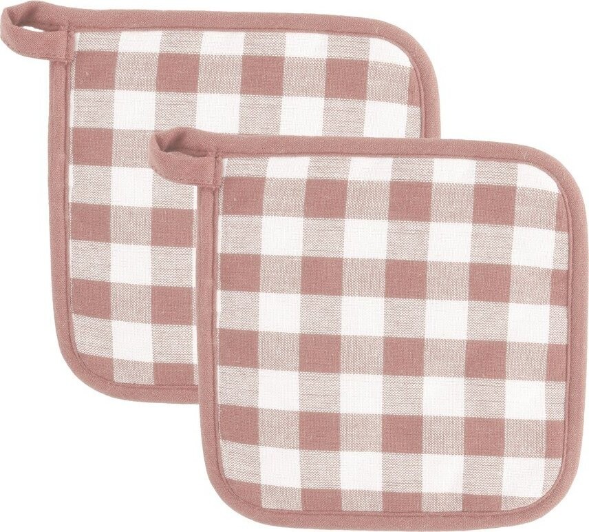 Bavlněné chňapky v sadě 2 ks Gingham – Tiseco Home Studio