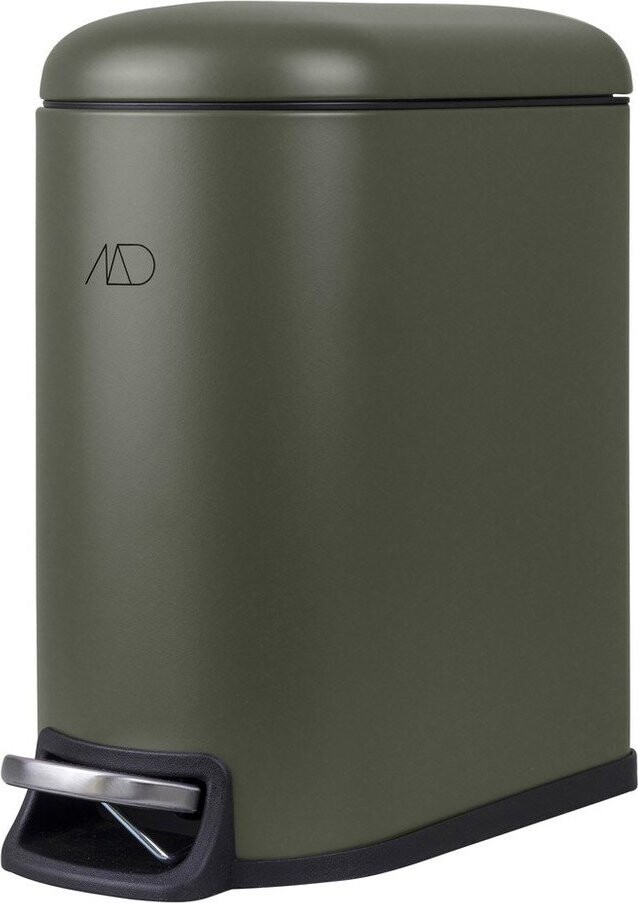 Tmavě zelený nášlapný kovový odpadkový koš 5 l Mini Walther – Mette Ditmer Denmark