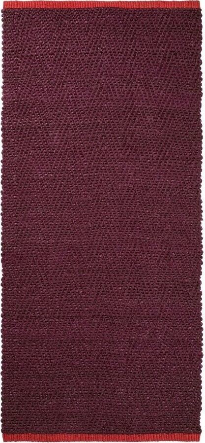 Vínový jutový běhoun 70x150 cm Notes – Mette Ditmer Denmark