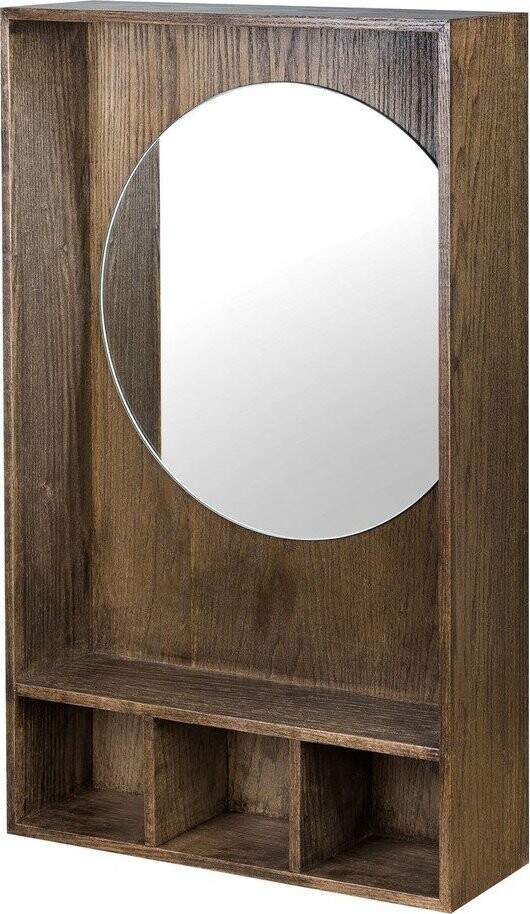 Hnědý věšákový panel z dubového dřeva 40x65x11,5 cm Show Me – Mette Ditmer Denmark