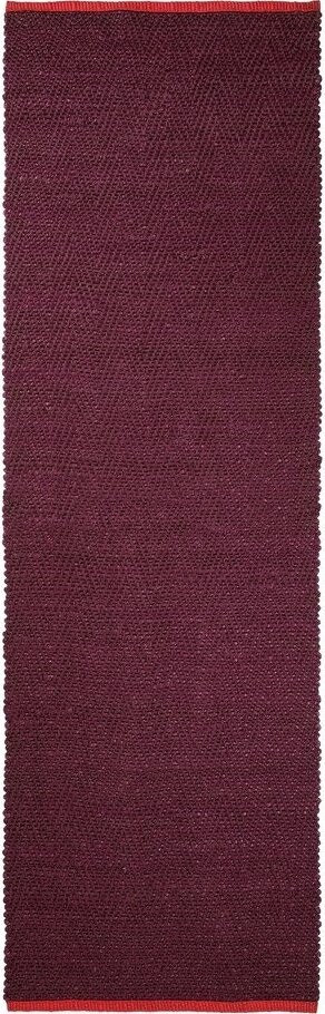 Vínový jutový běhoun 80x245 cm Notes – Mette Ditmer Denmark