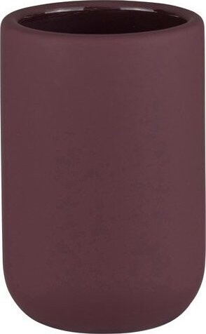 Tmavě fialový keramický kelímek na zubní kartáčky Lotus Play – Mette Ditmer Denmark