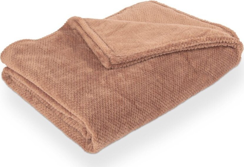 Hnědá deka z mikroplyše 150x200 cm Pippa – Tiseco Home Studio