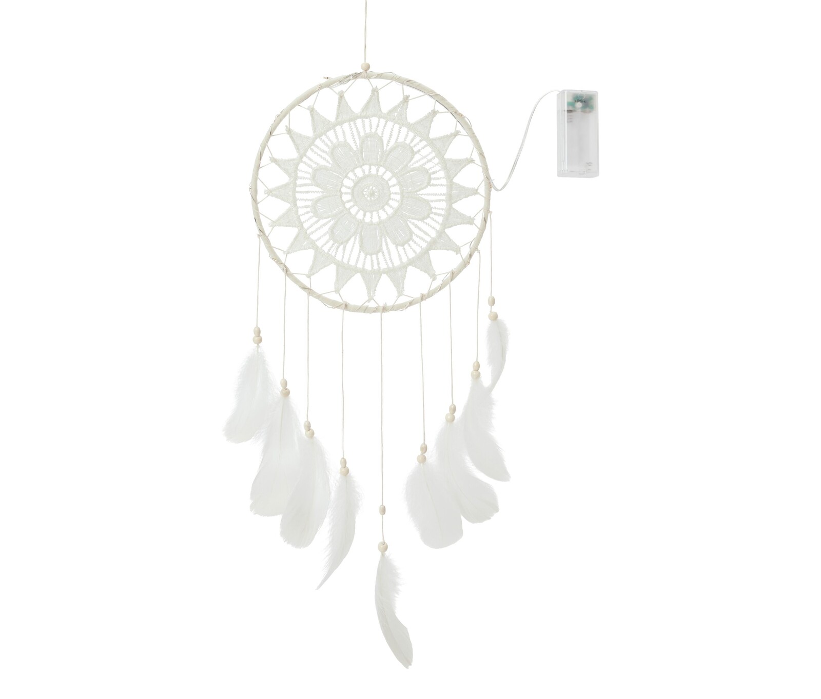 Tchibo - Lapač snů s LED osvětlením - barva: bílá