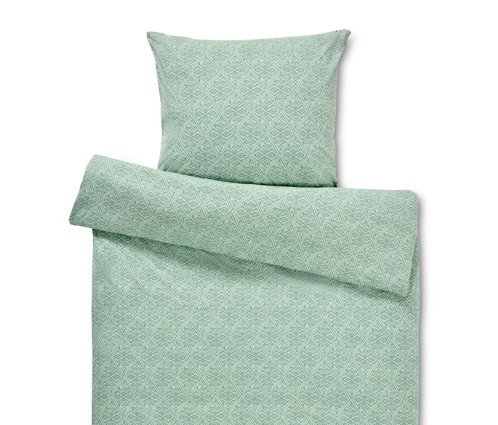 Tchibo - Žerzejové povlečení - barva: zelená