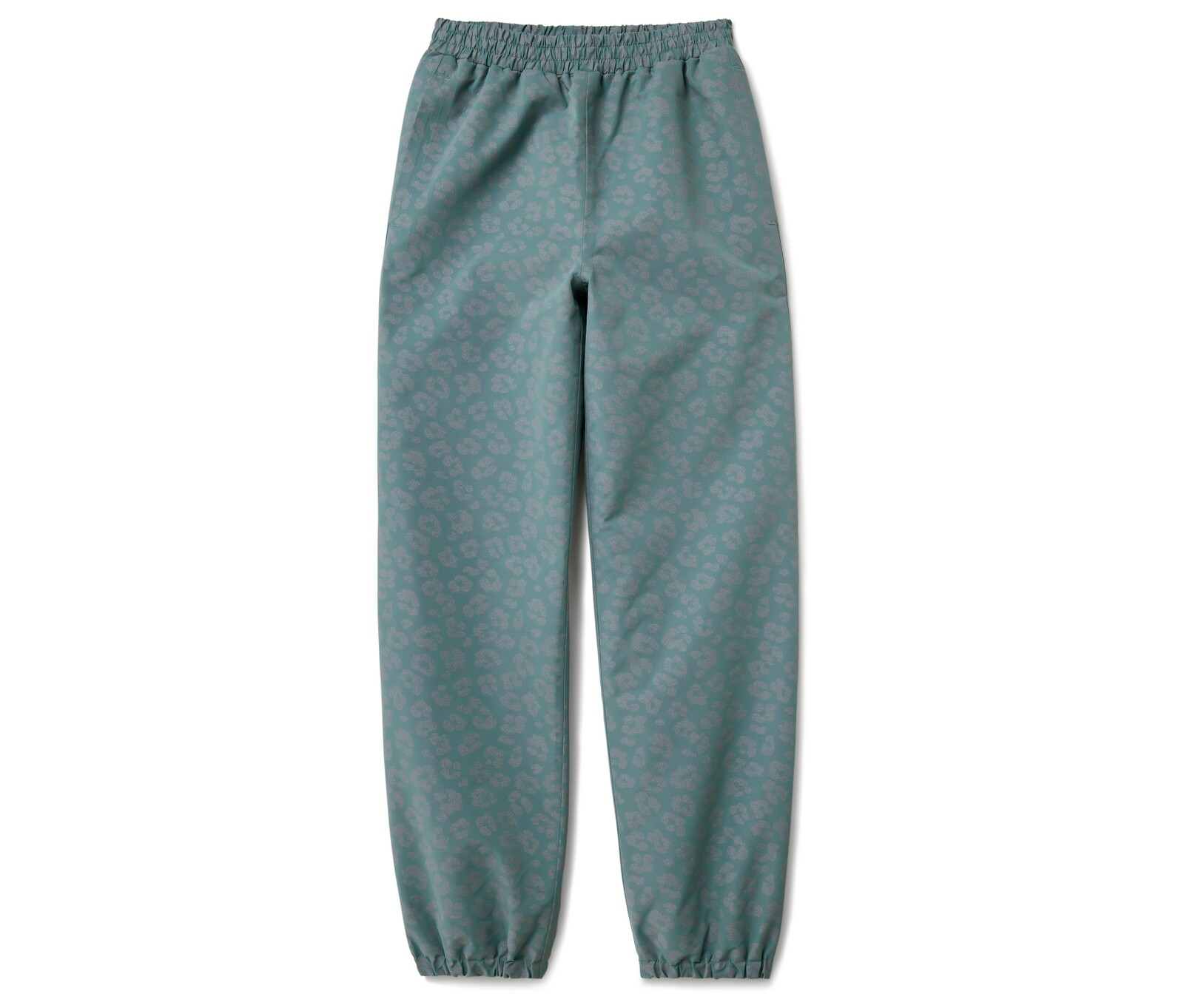 Tchibo - Dětské kalhoty do deště s reflexními prvky - pro ženy - vel. 122/128 - barva: zelená/s potiskem