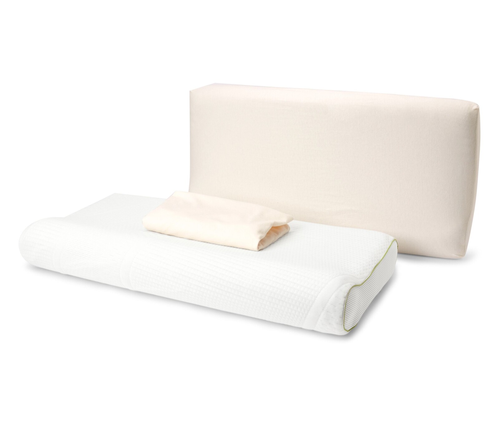 Tchibo - Žerzejové povlaky na šíjový polštářek - barva: bílá