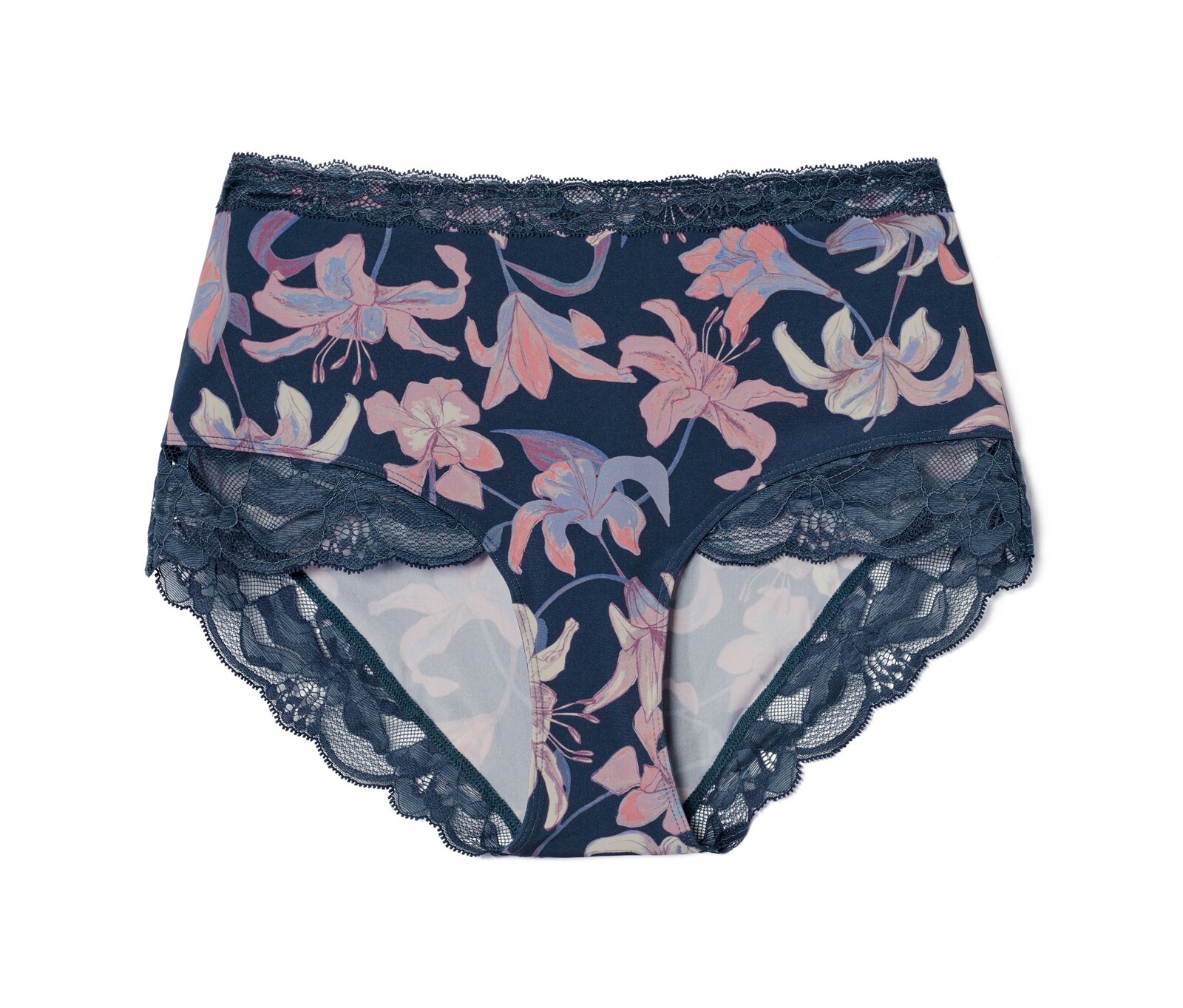 Tchibo - Kalhotky s vysokým pasem - pro ženy - vel. L 44/46 - barva: modrá