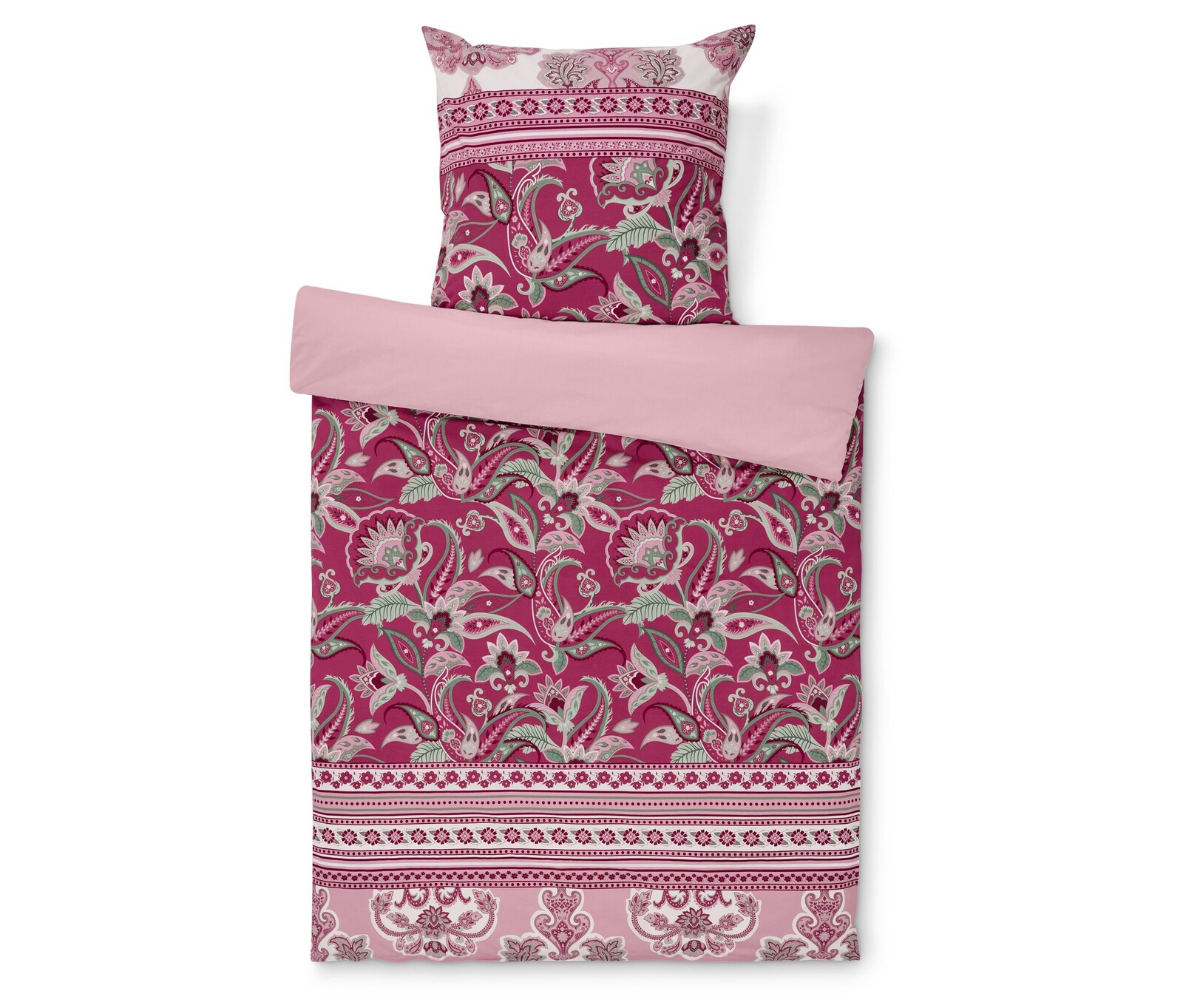 Tchibo - Polybavlněné povlečení - barva: růžová