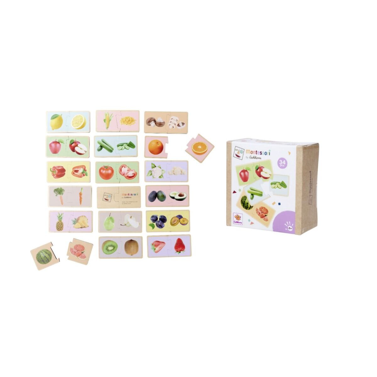 Eichhorn Montessori Puzzle ovoce a zelenina