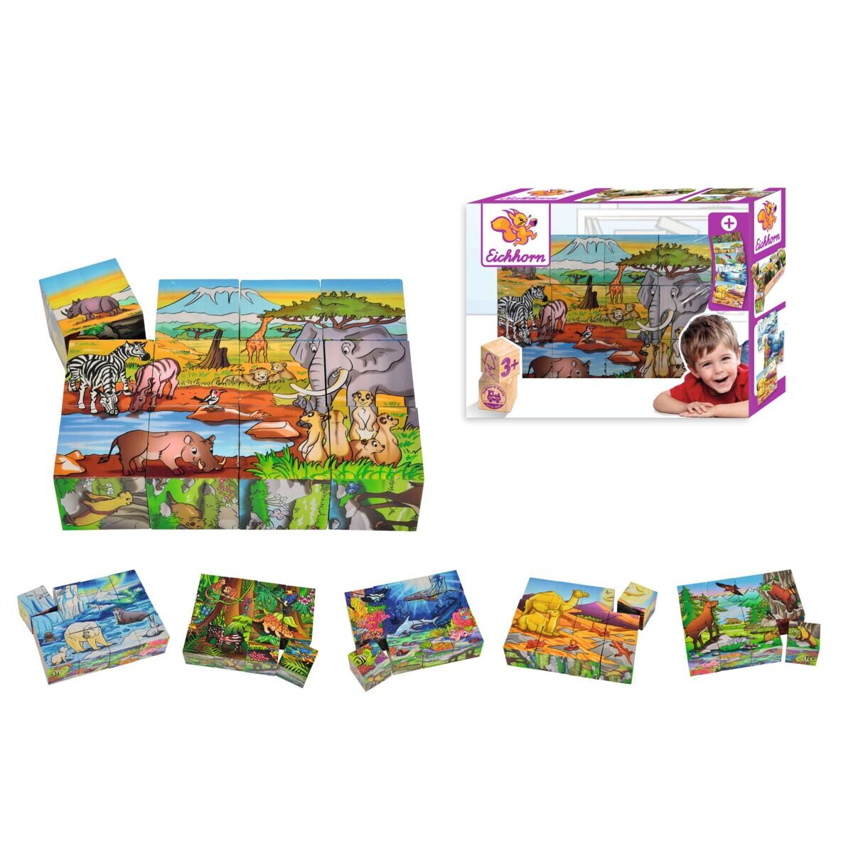 Eichhorn Dřevěné obrázkové kostky