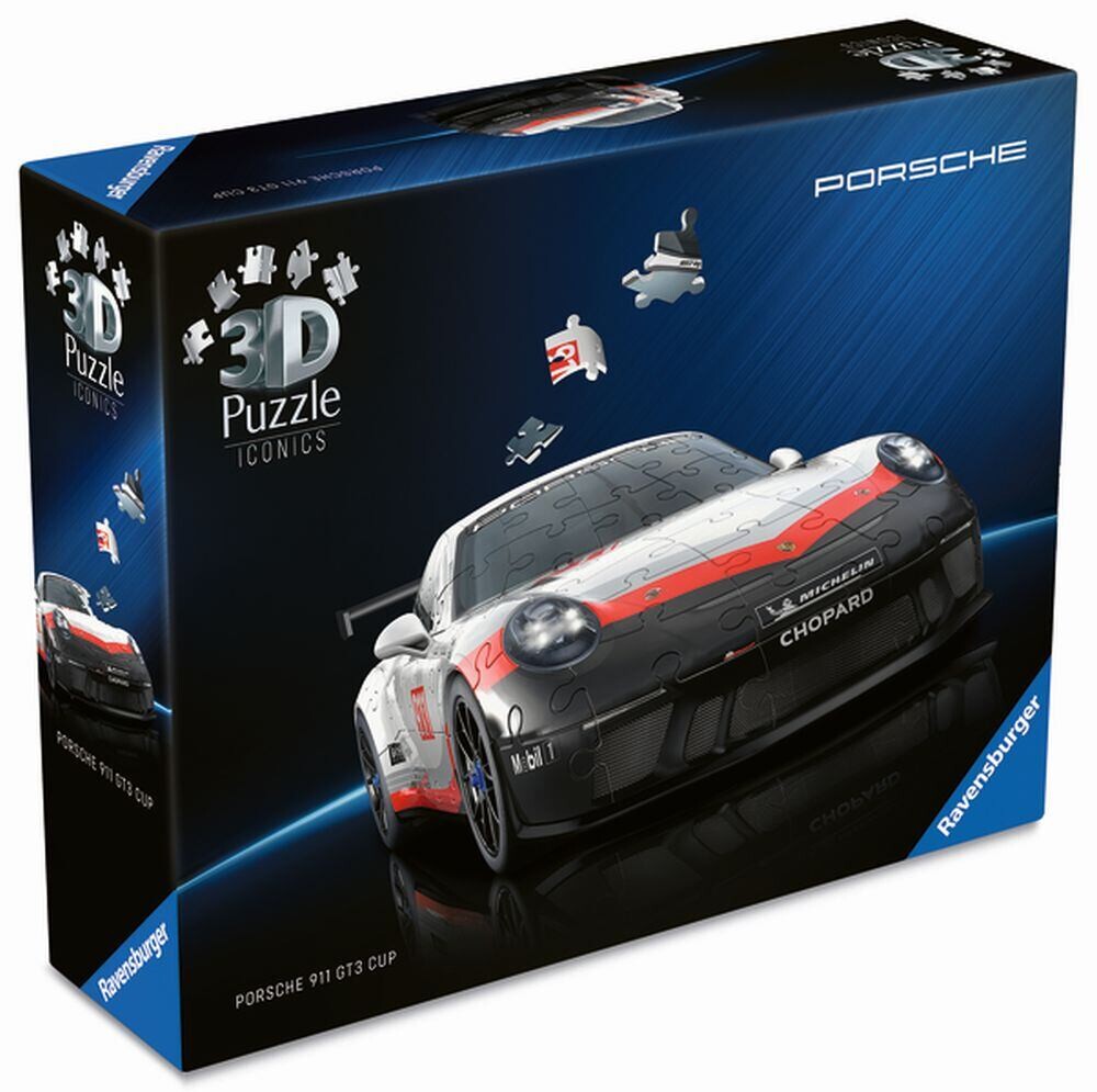 Ravensburger Iconics: Porsche 911 GT3 Cup 3D puzzle 154 dílků