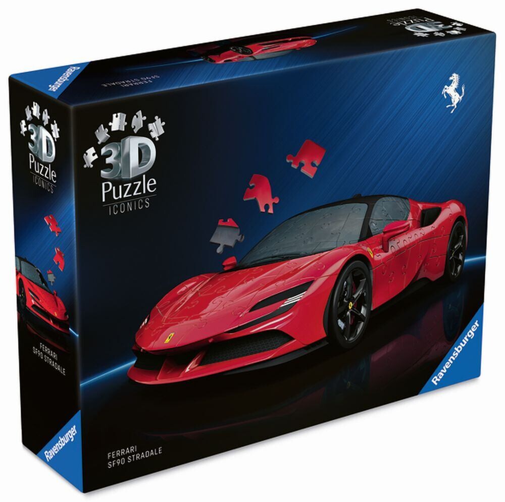 Ravensburger Iconics: Ferrari SF90 Stradale 3D puzzle 163 dílků