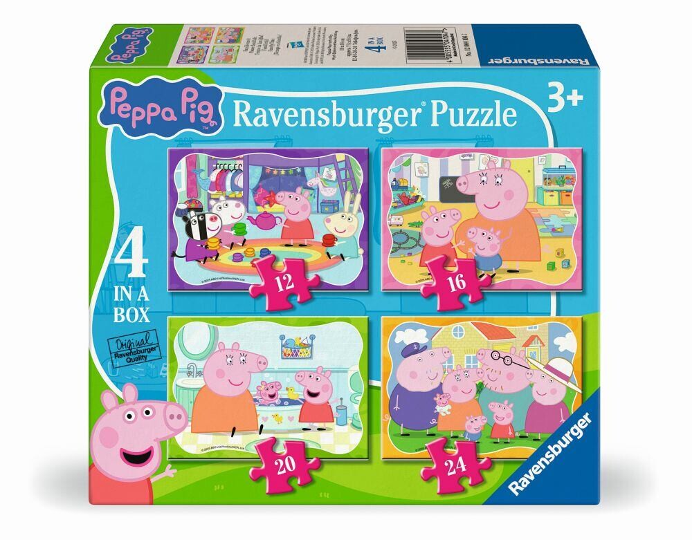 Ravensburger Prasátko Peppa Puzzle 4v1