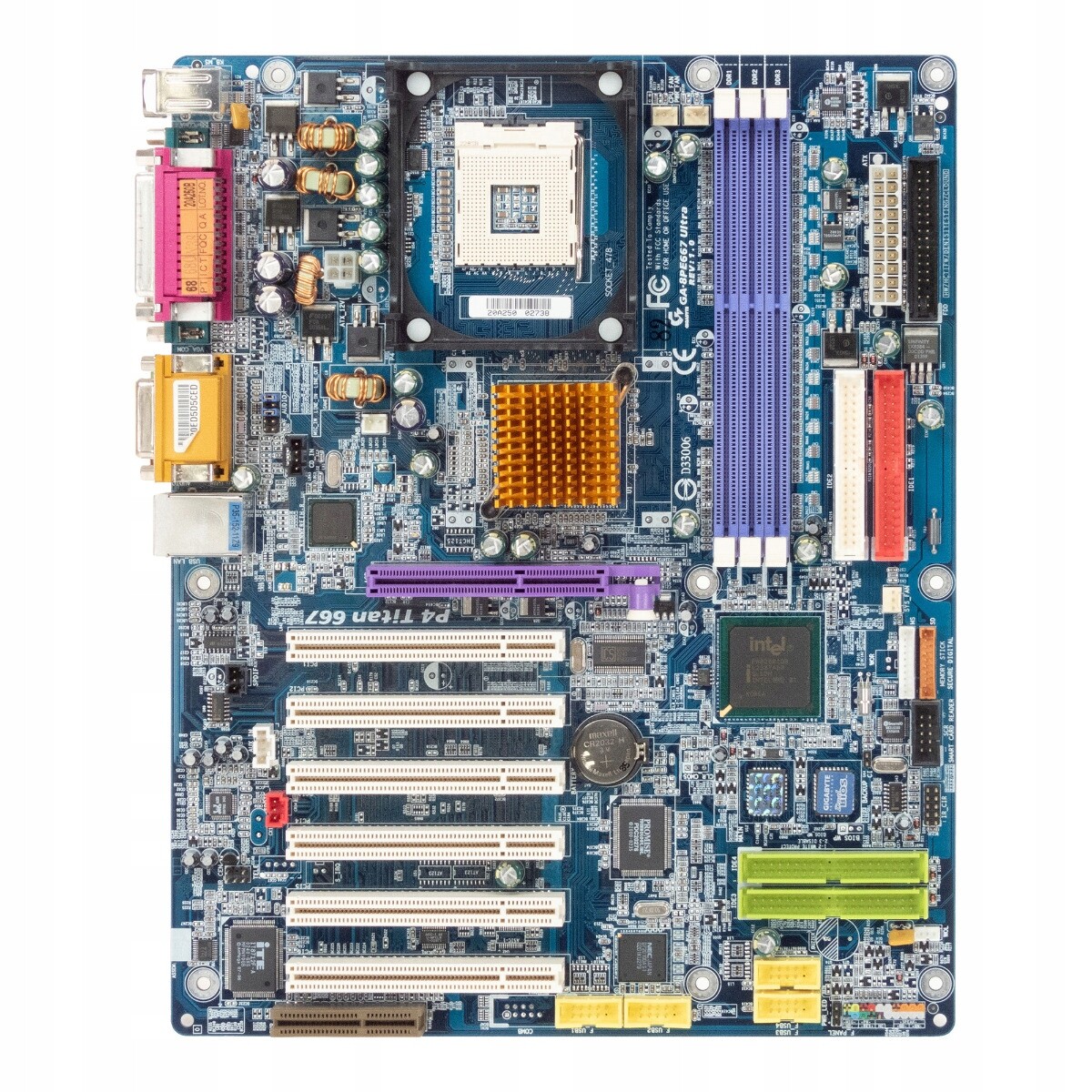 Gigabyte GA-8PE667 Ultra Socket 478 Dr Agp Pci Cnr Atx