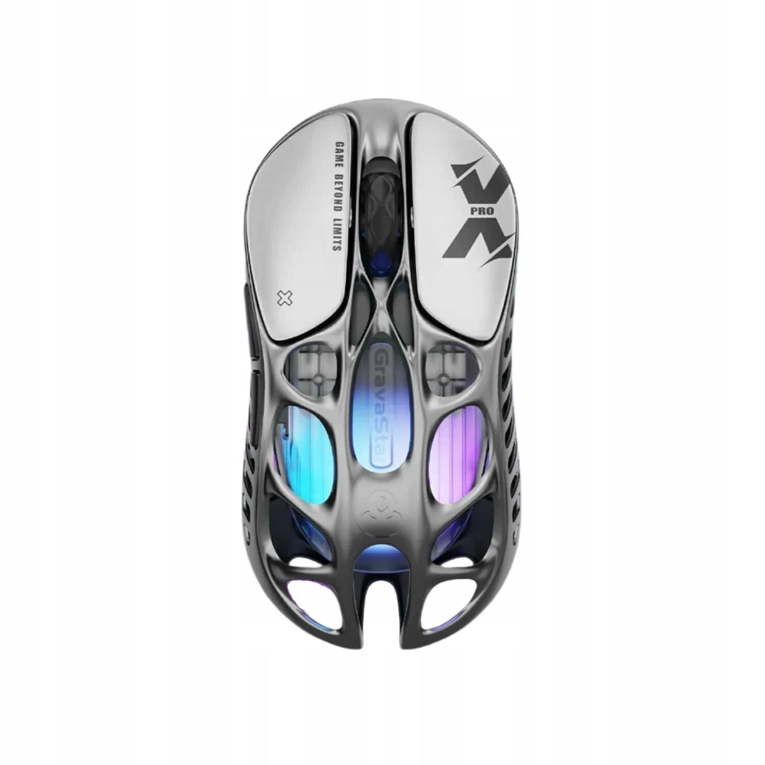 GravaStar Mercury X Pro 8KHz Bezdrátová herní myš 2.4 GHz Šedá