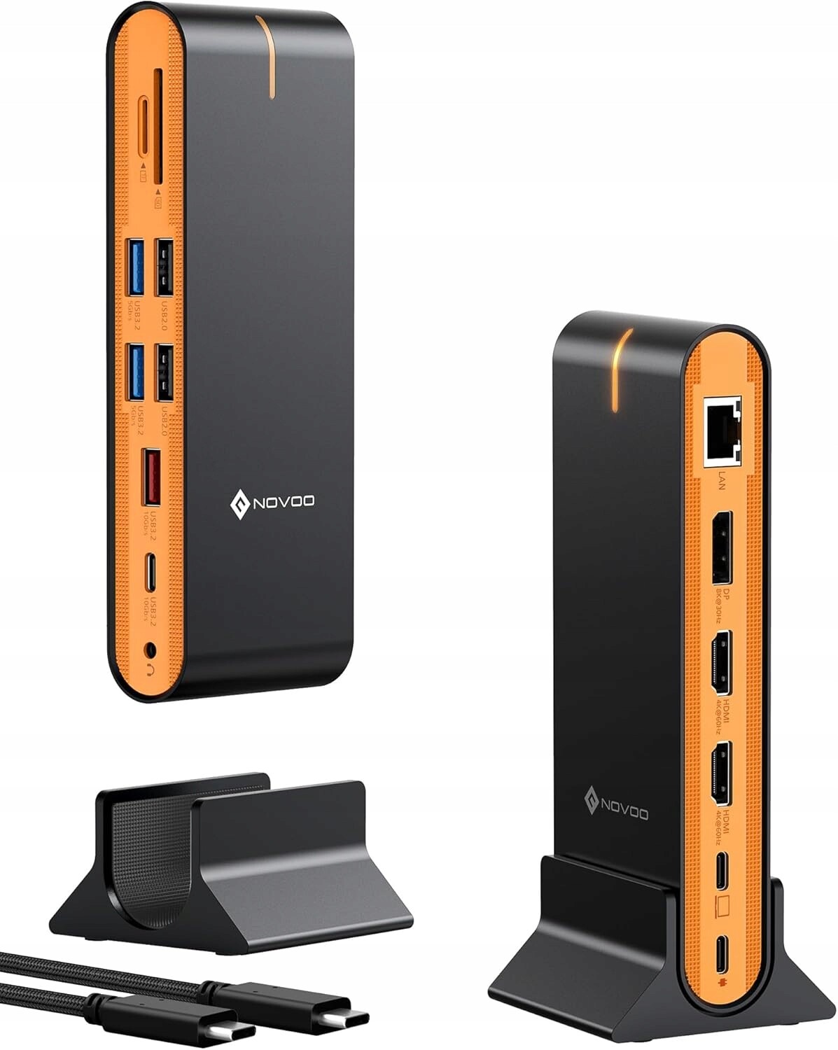 Dokovací Stanice Novoo RM15D Hub 15V1 Dp Hdmi 4K 60HZ Ethernetový Usb Adaptér