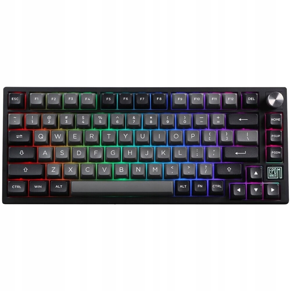 Epomaker TH80 Se – 75% Mechanická klávesnice Rgb BT/2.4G/USB-C s otočným knoflíkem