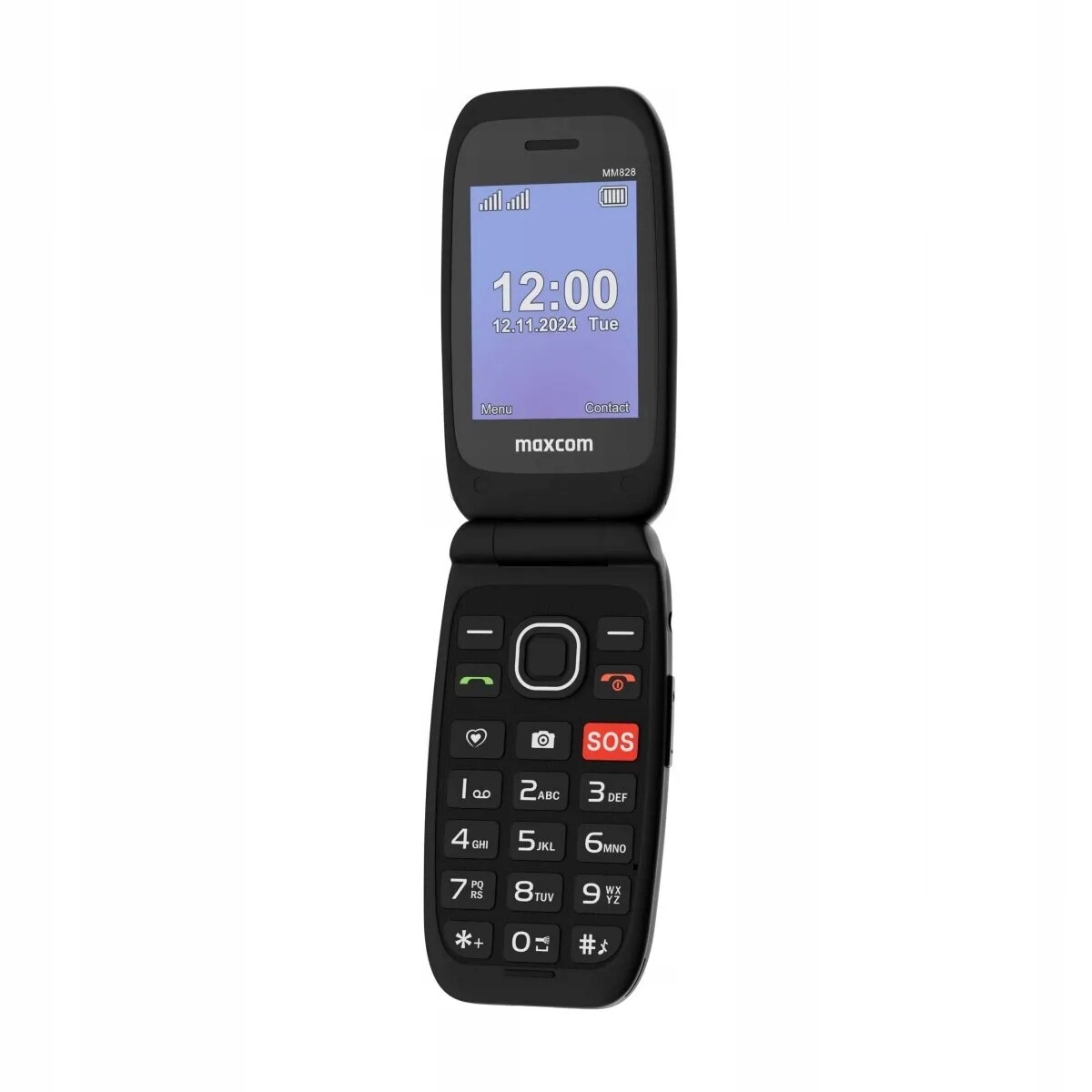 Maxcom telefon pro seniora MM828 L 4G černý