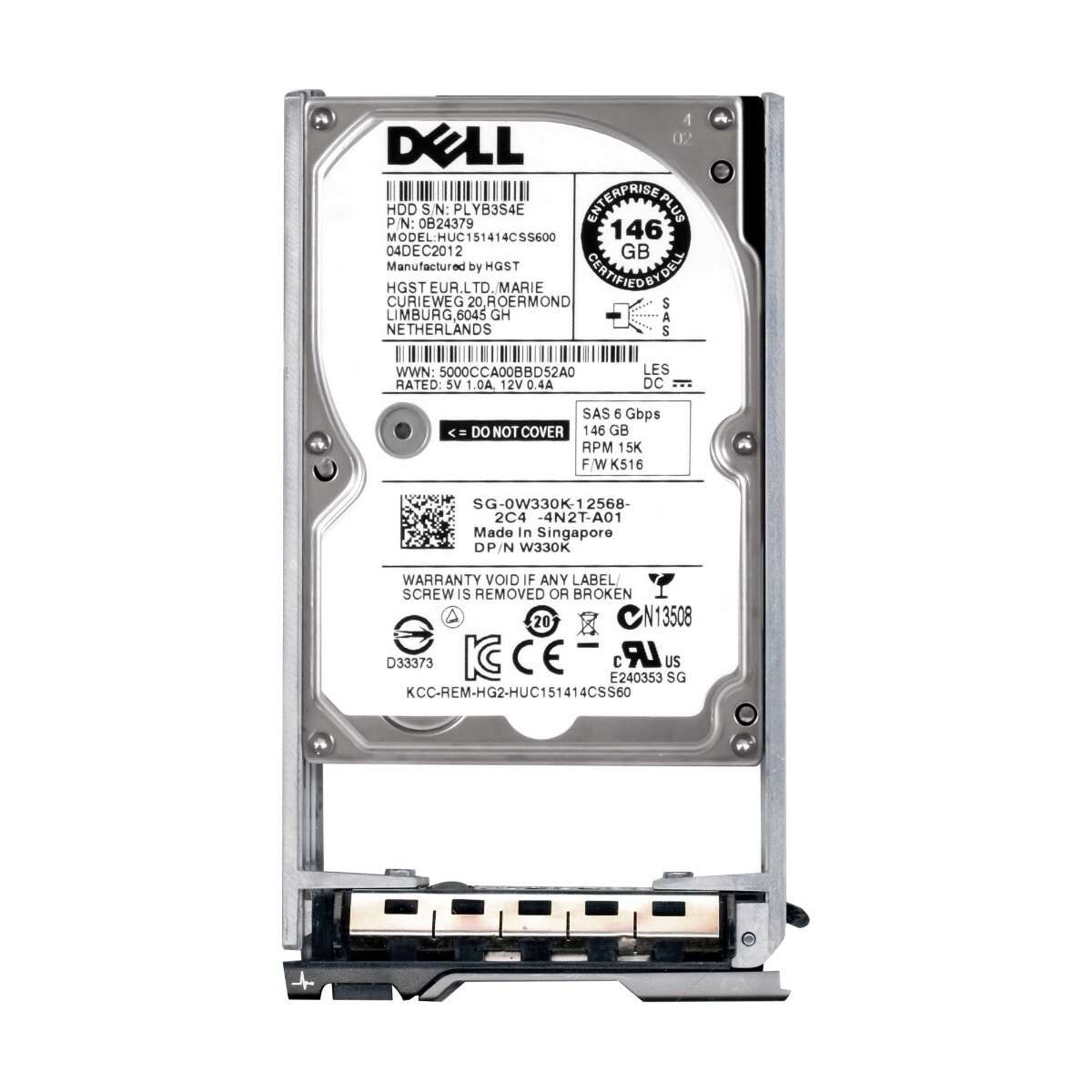 Dell 0W330K 146GB 15K 64MB SAS-2 2.5