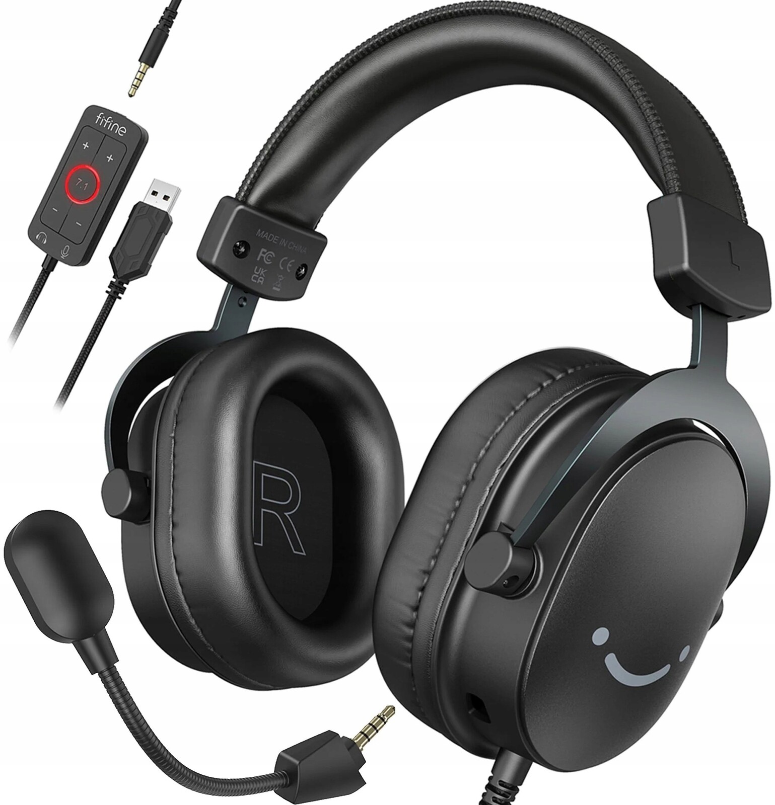 Fifine AmpliGame H9 Sluchátková sada pro hráče, černá