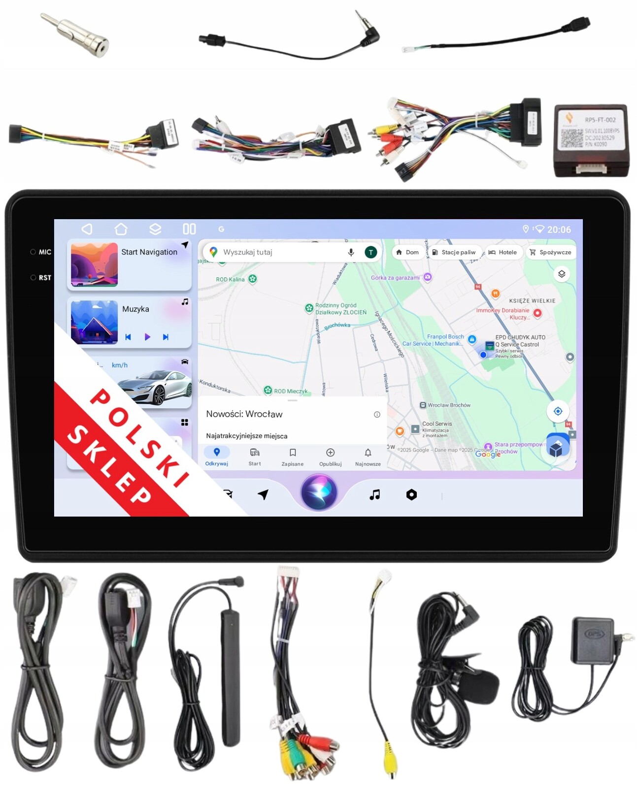 Navigační Rádio Android Fiat Ducato Peugeot Boxer 6/128 Gb Dsp Carplay Lte