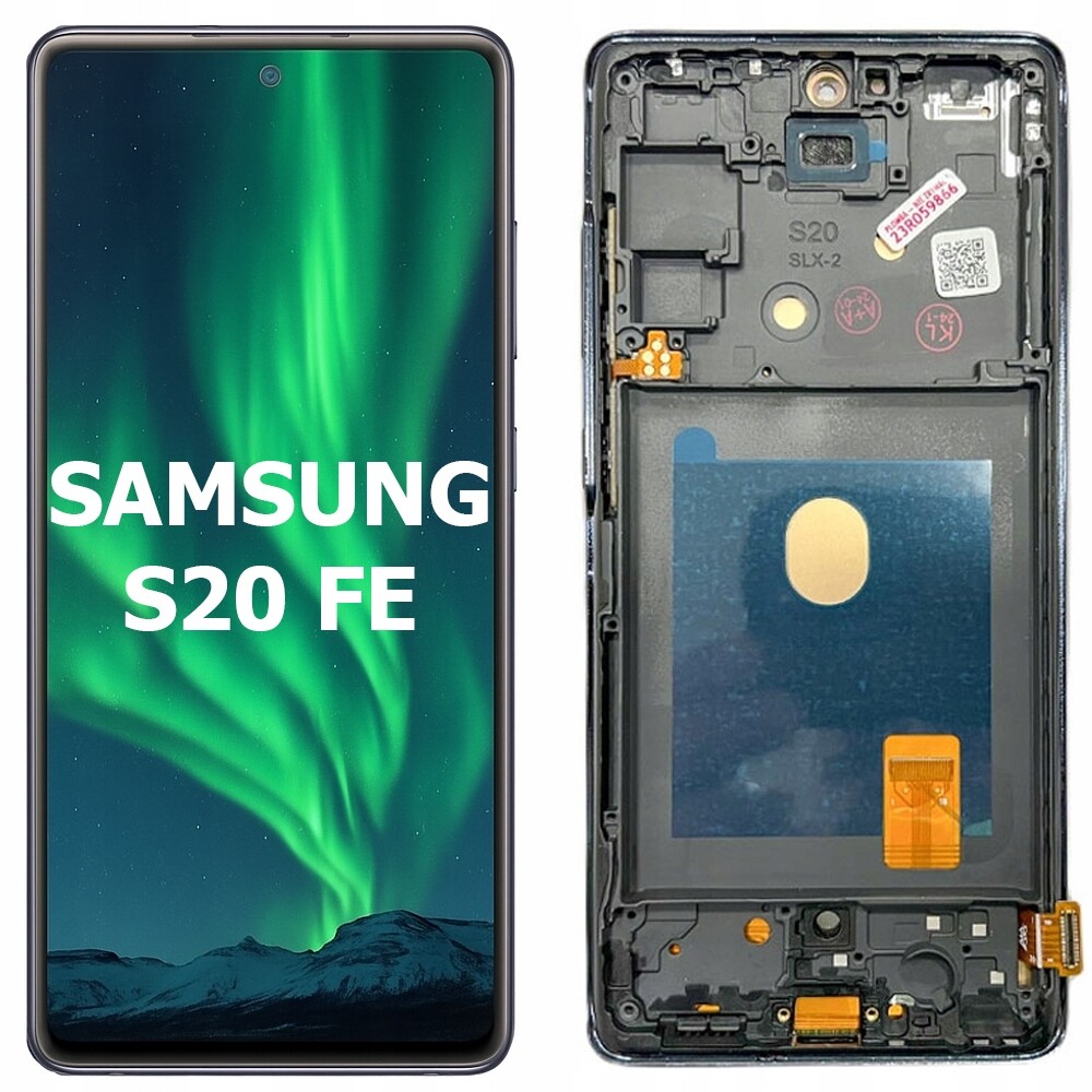 Displej Pro Samsung S20 Fe 5G Rámeček Růžový Oled Vysoká Kvalita