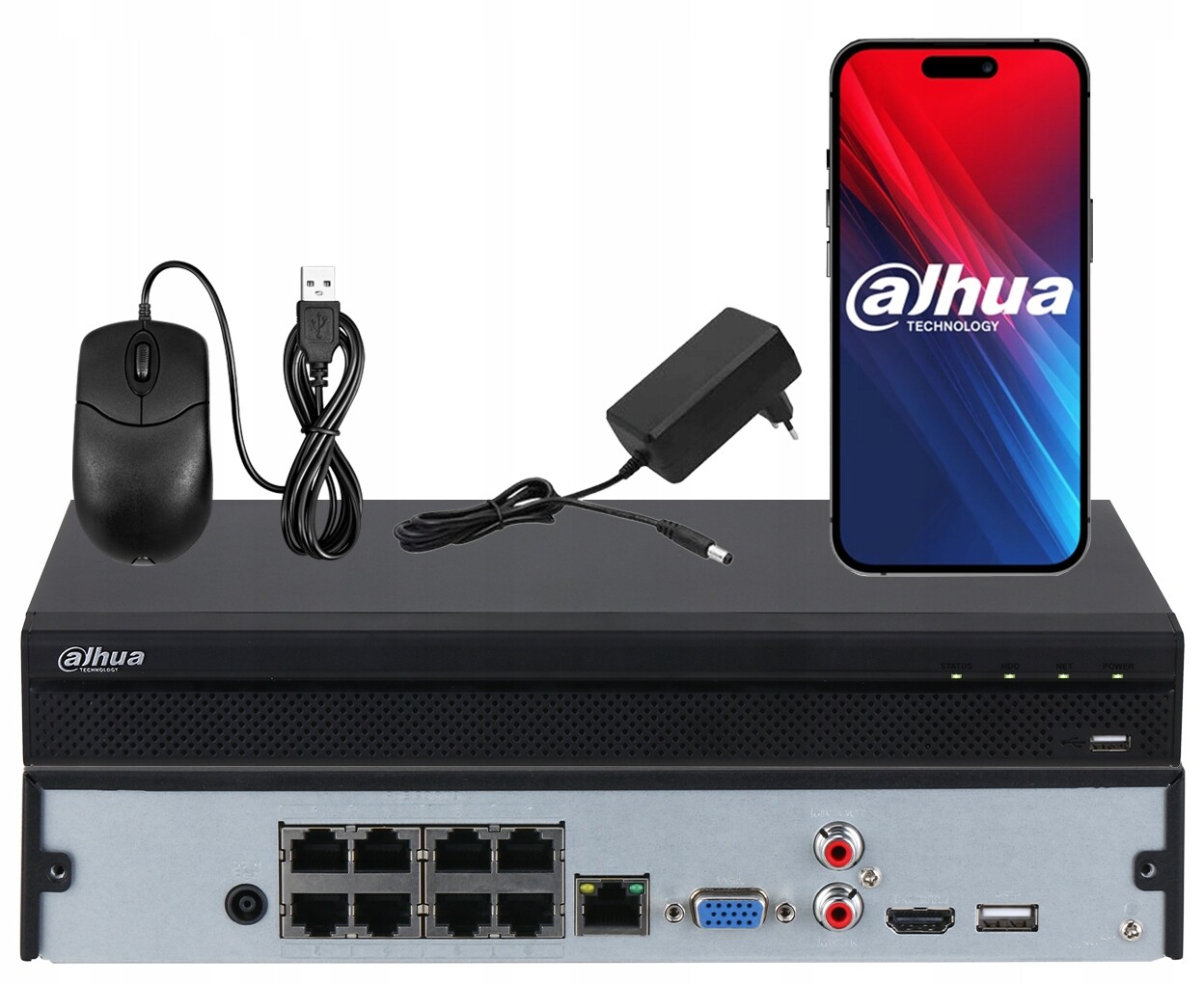 Monitorovací rekordér NVR4116HS-8P-4KS2/L 16 kanálů 8 PoE 8MP Hdd Dahua