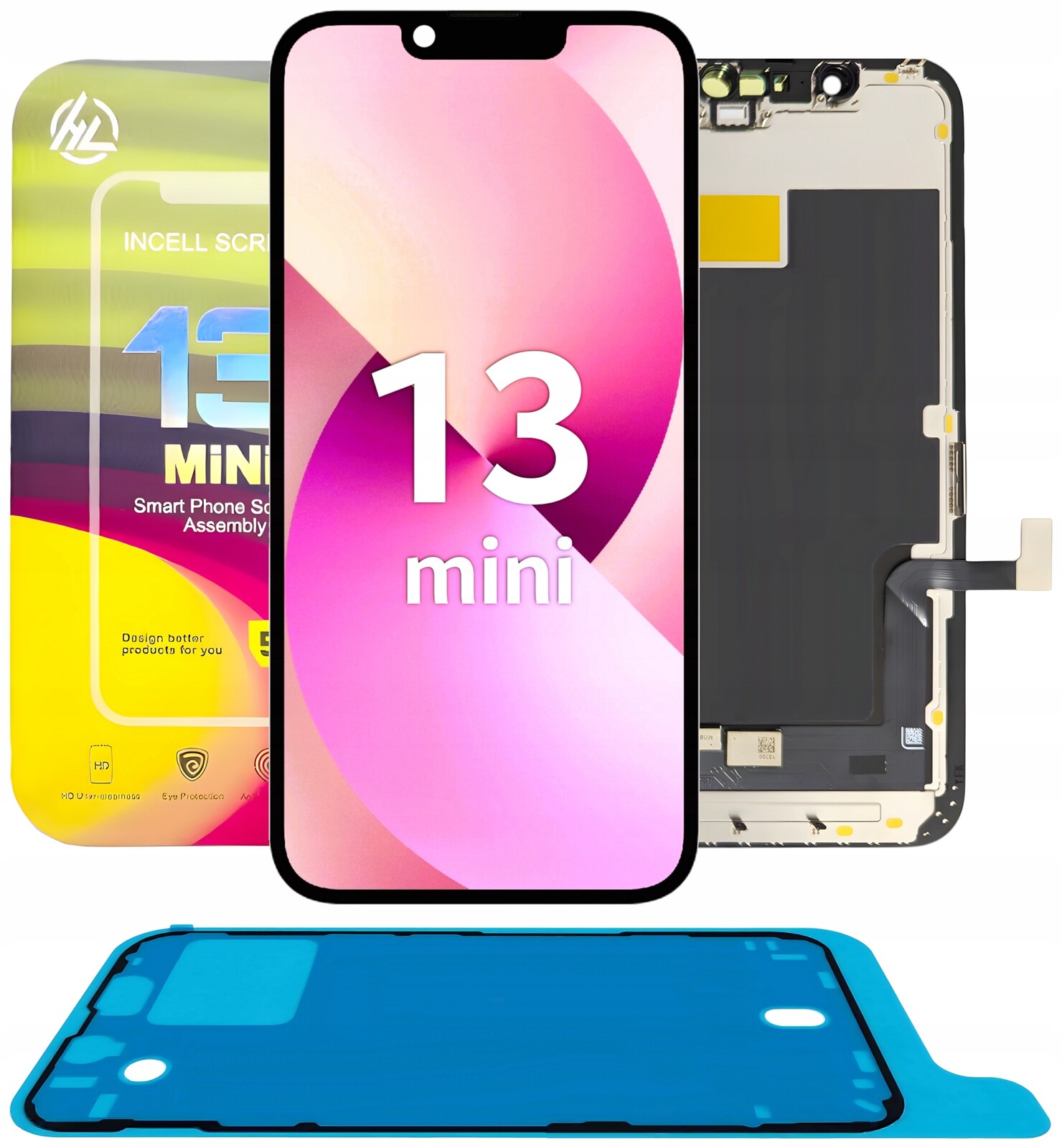 Displej pro iPhone 13 mini LCD displej Incell A2628 A2481 těsnění