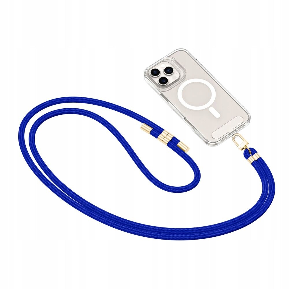 2 x popruh přes rameno Tech-Protect C7S Rope Crossbody, kobaltově modrý/zlatý