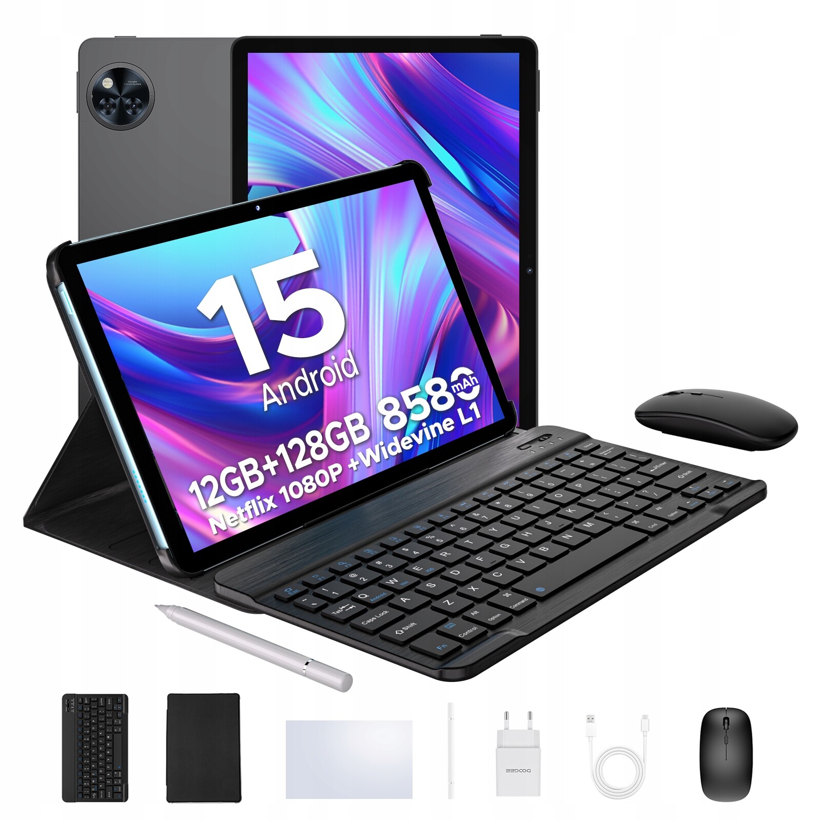 Doogee U11 11” Android15 8580mAh 16+128GB 13MP/90Hz/OTG/WIFI6/klávesnice