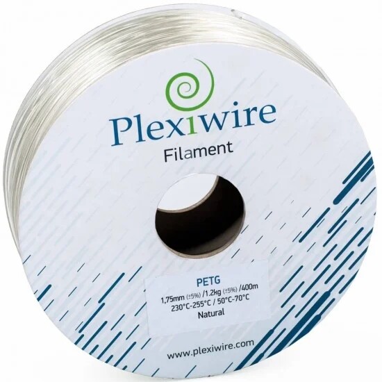 2 x Filament Plexiwire Petg Natural Transparentní 1200 g 400 m