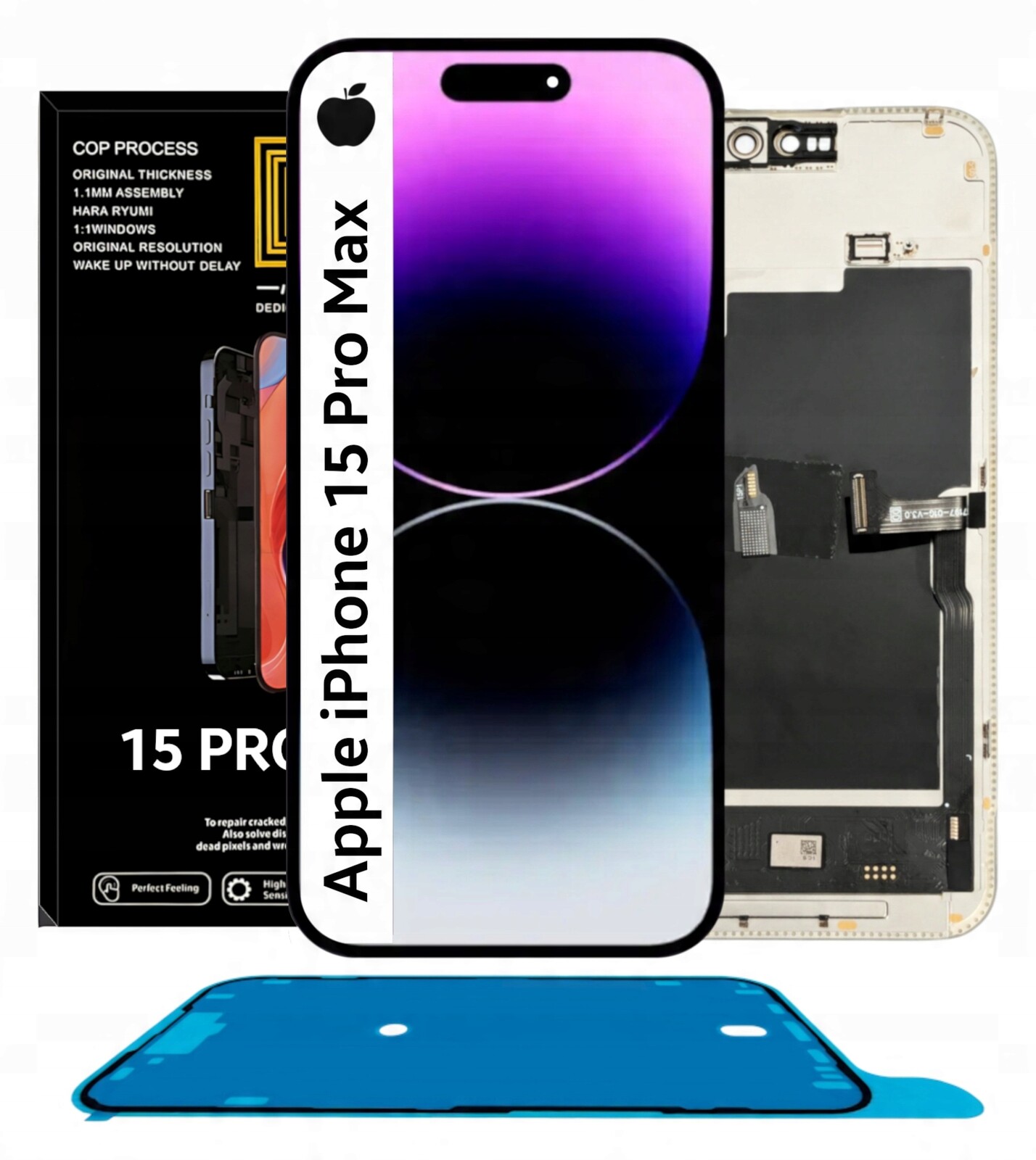 Displej pro iPhone 15 Pro Max LCD displej Soft Oled Vyměnitelný čip A2849
