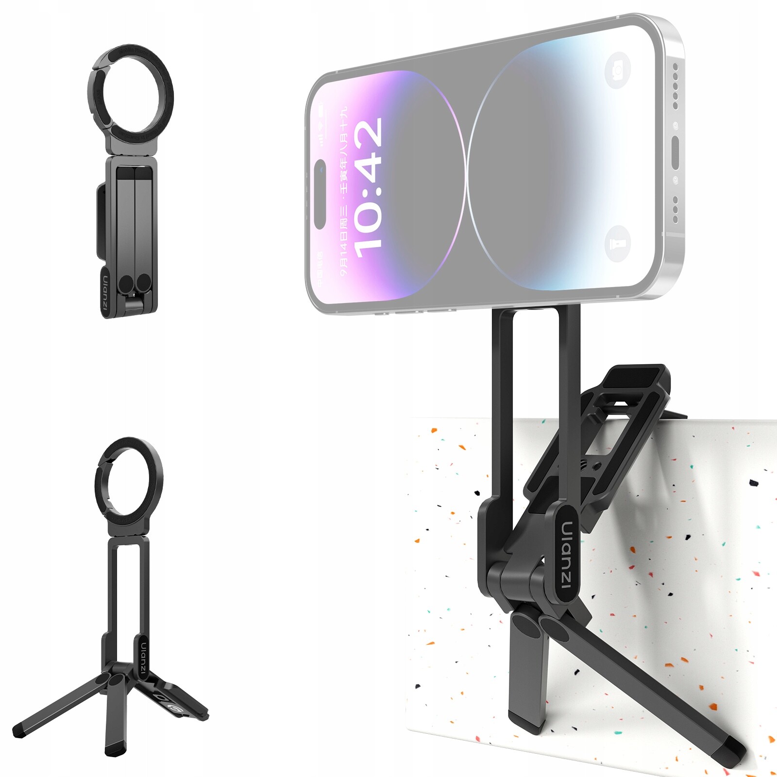 Stativ Grip Stojan 5v1 Metal Držák na iPhone Magnet MagSafe