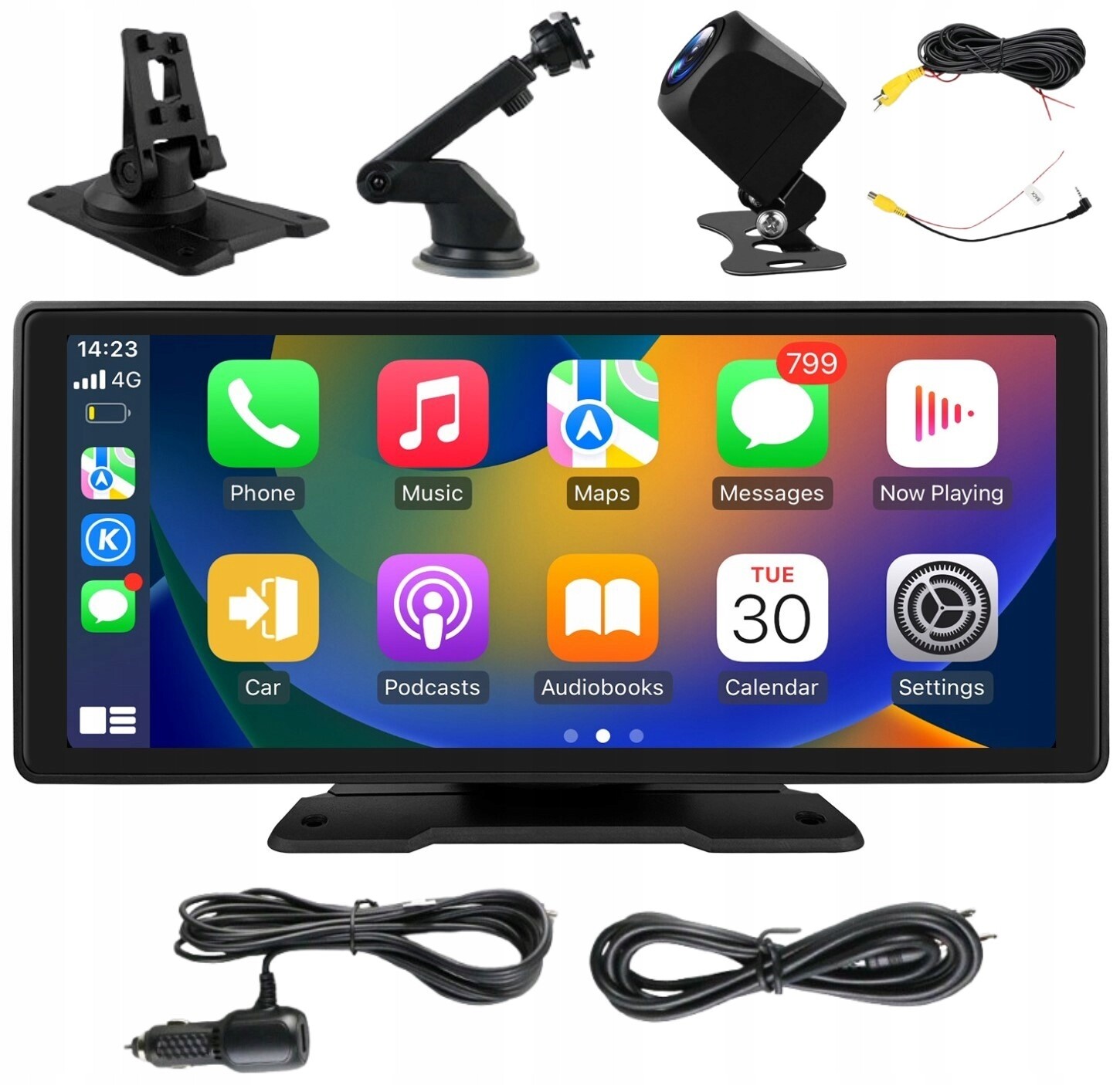 Univerzální Radio Monitor Android Auto Apple Carplay Couvací Kamera