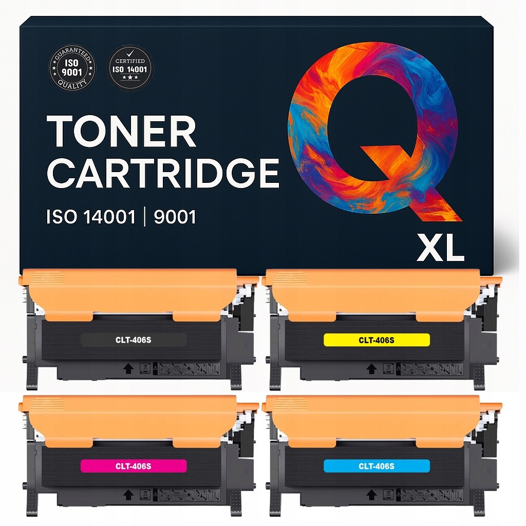 4x Toner pro Samsung CLT-406S XL C460FW CLP-365W