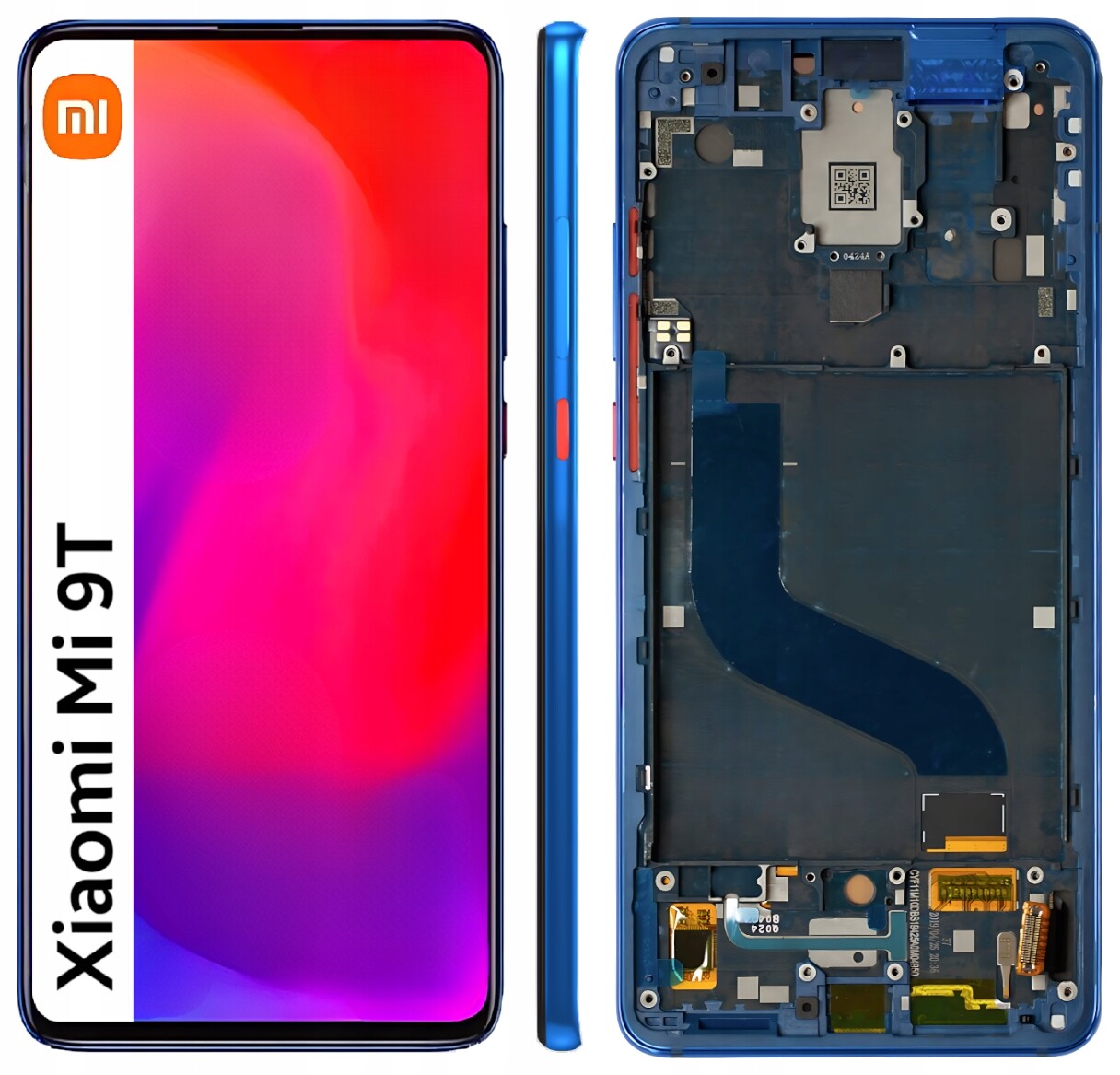 Displej pro Xiaomi Mi 9T LCD Oled displej Rámeček Modrý M1903F10G
