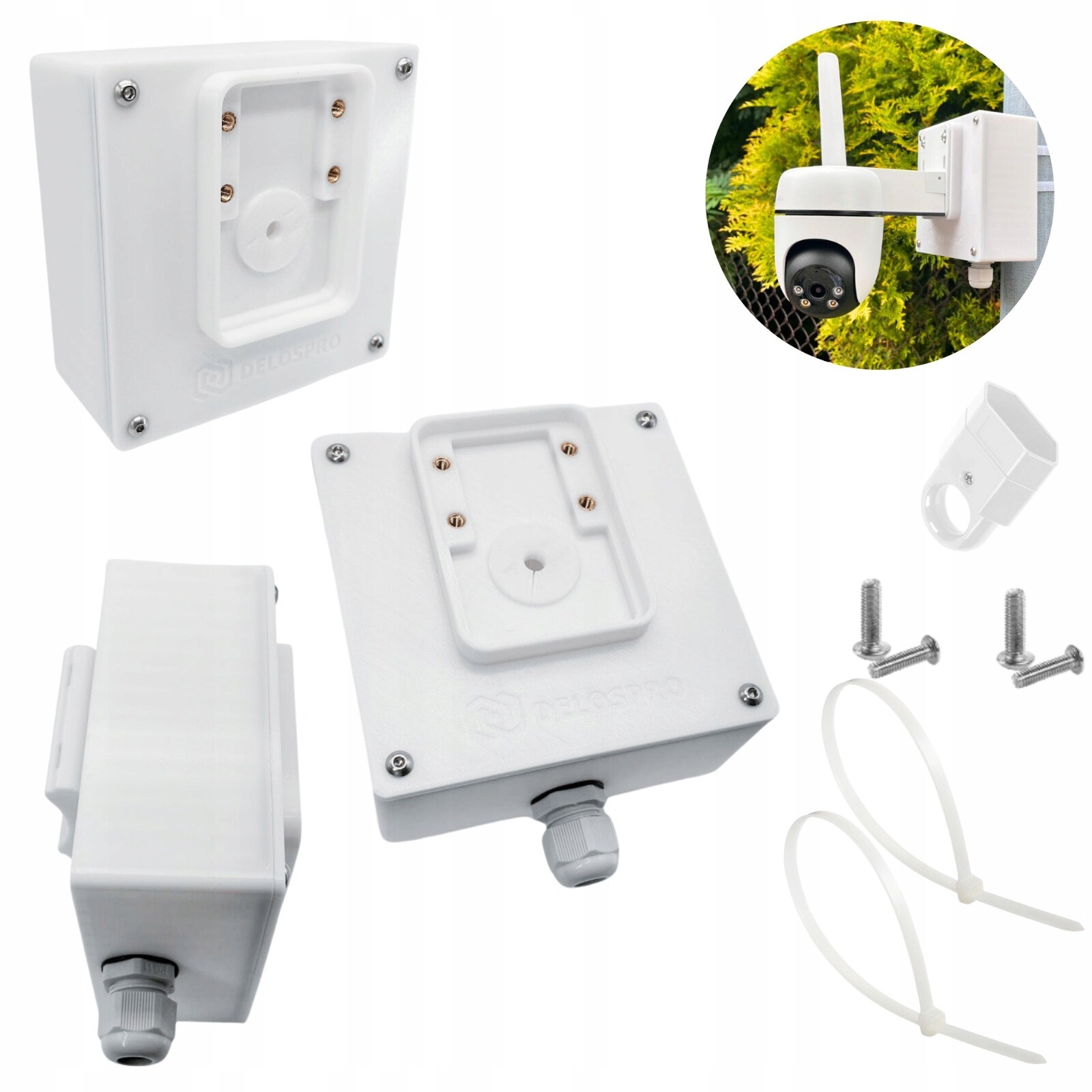 Bezinvazivní Plechovka S Těsněním Pro Kameru Tp-link Tapo C501GW Žlab, Sloup