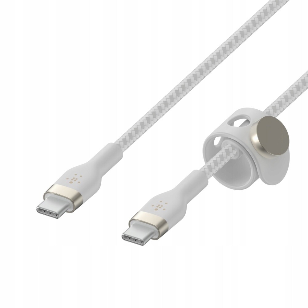 Belkin Usb-c na Usb-c 2.0 opletený silikonový kabel 1m bílý