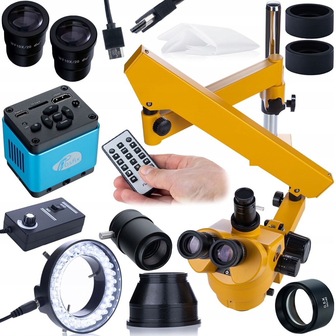 Mikroskop Na Výložníku 4K Usb-c Čočka 56x Kamera Sony Hq