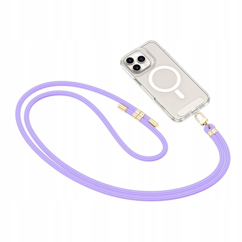 2 x popruh přes rameno Tech-Protect C7S Rope Crossbody, levandulová/zlatá
