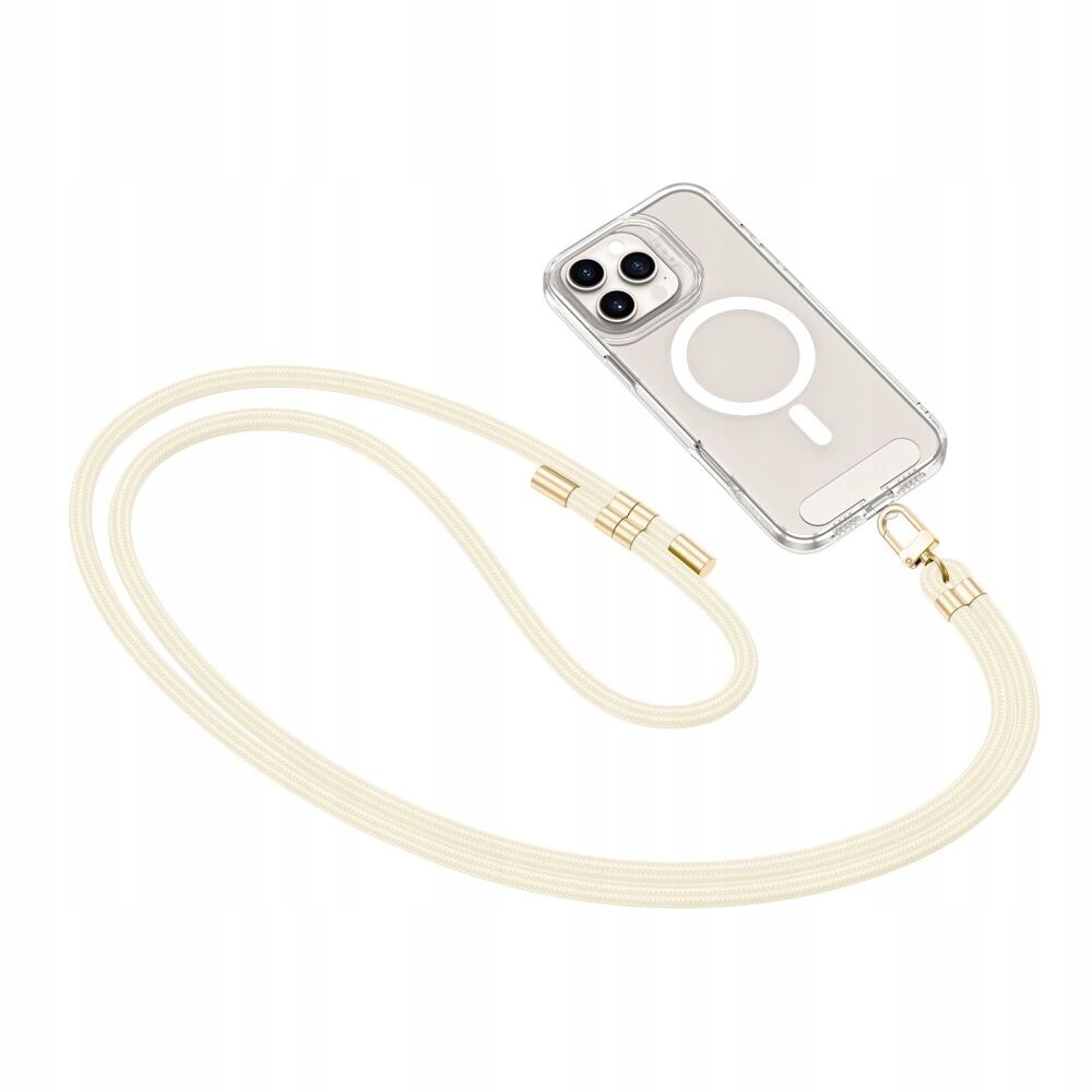 2 x popruh přes rameno Tech-Protect C7S Rope Crossbody béžovo-zlatý
